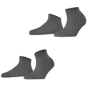 ESPRIT Cabin Sneakersokken voor dames, ademend, biologisch duurzaam katoen, kort, effen, 2 paar, grijs (Light Grey Melange 3390), 39-42 EU