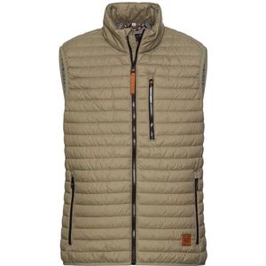 Camel Active - Bodywarmer - Brokaat - Licht Gevoerd - Staande Kraag, Ritszakken