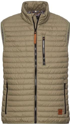 Camel Active - Bodywarmer - Brokaat - Licht Gevoerd - Staande Kraag, Ritszakken