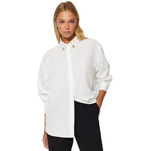Trendyol Vrouw Shirt, Ecru, 60