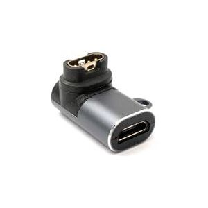 System-S USB 2.0 Adapter Micro B bus naar stekker voor Garmin Smartwatch hoek