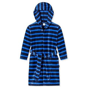 Schiesser Jongens badjas - velours, donkerblauw 179497, 98 cm