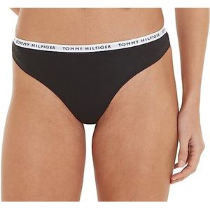 Tommy Hilfiger 3-Pack Dames Strings - Thong - S - Zwart.