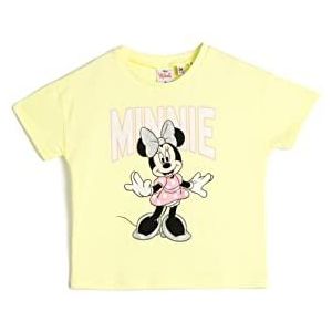 Koton Babygirls Minnie Mouse gelicentieerd katoenen T-shirt, geel (152), 18-24 Maanden