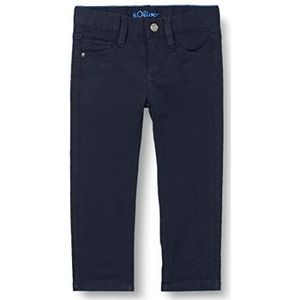 s.Oliver Regular: Broek met jersey voering, Donkerblauw, 104 cm