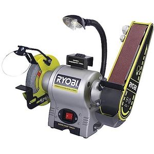 RYOBI RBGL650G Staande bandschuurmachine, 250 W, 2.850 (min-1), 150 x 20 mm slijpschijf, korrelgrootte 60