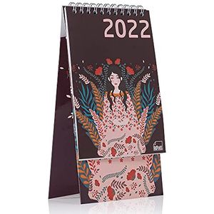 AdPads® Design tafelkalender 2022 Lotus | staand formaat, staande kalender | 3 maandoverzicht + afsprakenkalender