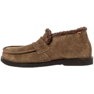 El Naturalista - N5878 - Leren Enkellaarsjes - Bruin - Plat