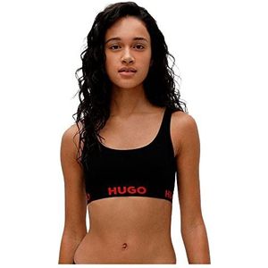 HUGO - Sporty Logo - Bralette - Rood - 93% Katoen, 7% Elastaan
