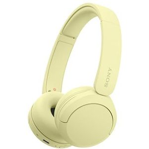 Sony WH-CH520 Draadloze on-ear Bluetooth-koptelefoon, Geluid van hoge kwaliteit, Lichtgewicht ontwerp, Batterijduur tot 50 uur, Snel opladen, EQ, Heldere gesprekskwaliteit, iOS & Android - Geel
