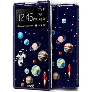 Cool Flip Cover voor Samsung N970 Galaxy Note 10 patroon Astronaut