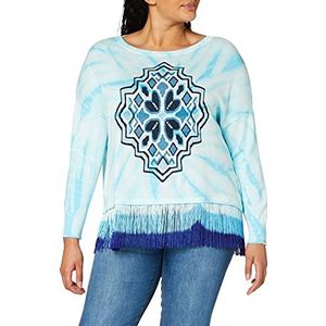 Desigual Dames JERS_chandigarth gebreide jas, wit (blanco 1000), L