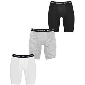 Reebok Heren Sport Trunk Hogan 3pk Zwart/Wit/Grijs Marl, Groot