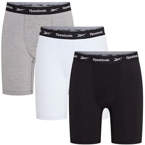 Reebok Broeken voor heren, Zwart/Wit/Grijs Marl, M