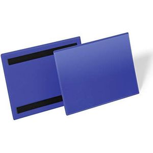 Durable 174307 Magnetische documenthoes A5 liggend, verpakking 50 stuks, blauw