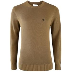Calvin Klein Jeans Heren Moderne Ronde Hals Trui J30J326745 Pullover Sweater, Groen (Gothic Olive), XS, Groen (Gothic Olive), XS