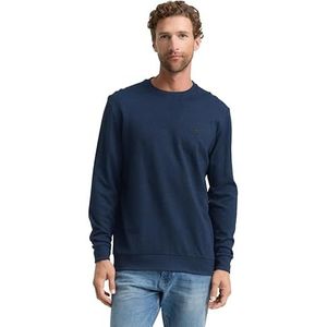 TOM TAILOR - Shirt - Donkerblauw - Lange Mouw - Normale Pasvorm