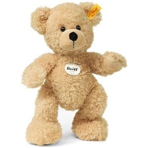 Steiff Teddybeer Fynn beige 28 cm, teddybeer om te knuffelen en te spelen voor kinderen, van knuffelzacht pluche, knuffeldier teddybeer beweegbaar en wasmachinebestendig