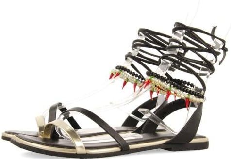 Gioseppo - Sandalen - Leer - Zwart - Flexibele TPR Zool