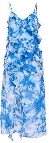 ONLY - ONLSine - Jurk - Blauw - Gerecycled Materiaal - 3/4 Lengte