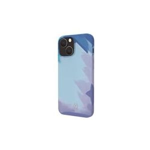 CELLY Cover iPhone 13 Waterverf Blauw
