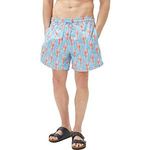 Koton Heren Trekkoord Pocket Detail Shorts Swim Trunks, Roze design (A04), L