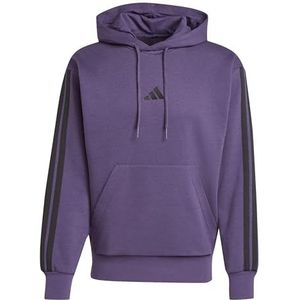 adidas - 3S FL HD - Hoodie - Aurora Plum / Black - Regular Fit