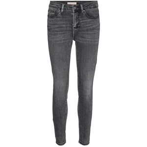 Vero Moda Skinny jeans met kleurverloop met gemiddelde taille en knoop- en ritssluiting., Denim middengrijs, (M) W x 32L