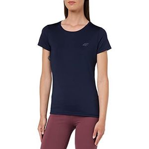 4F Dames functioneel T-shirt TSDF352 T-shirt FNK, Navy, S voor dames, marineblauw, S