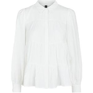 Y.A.S Yaspala Ls Shirt S. Noos Hemd/blouse voor dames, Star White, M