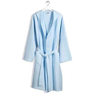 Caleffi Badjas van katoen, blauw, polo, 69398