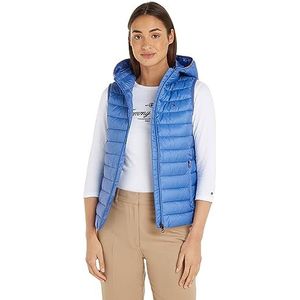 Tommy Hilfiger Dames LW Padded Global Stripe Vest, Iconic Blue, S, Iconisch Blauw, S