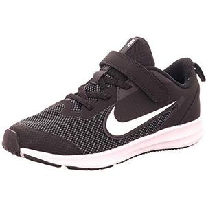 NIKE Jongens Unisex Kids Downshifter 9 (PSV) Hardloopschoenen Kind, Zwart Zwart Wit Antraciet Koel Grijs 002, 34 EU