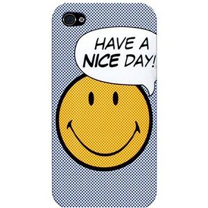 Case Scenario Smiley Collectie Clip-On Case Cover voor iPhone 4/4S - Hebben een mooie dag