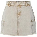 Pcfay - Cargo Denim - Spijkerrok - Mini-lengte