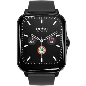 Echo Rainbow Smartwatch, Shark, zwart, sportfuncties, gezondheidssensoren, smartphone-verbinding, slaapbewaking, audio-videobesturing