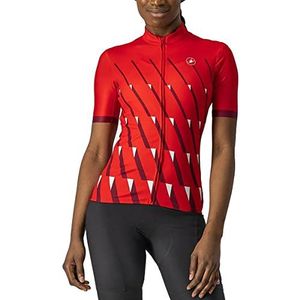 CASTELLI 4522059-023 Pendi Jersey dames-T-shirt rood/bordeaux-wit XS