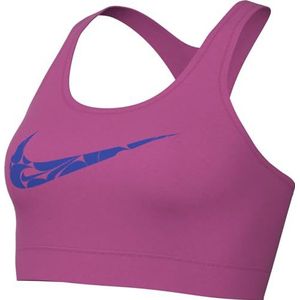 Nike Dames Bra W Nk Swsh LS Hbr Bra, Alchemy Pink/Hyper Royal, FN2898-605, 2XL
