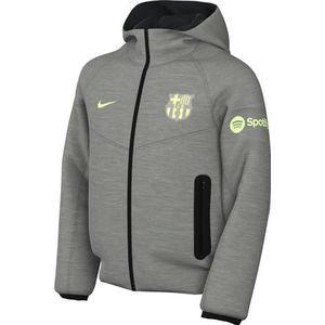 Nike - FC Barcelona Tech Fleece Vest - Grijs Lichtgroen - Katoen/Polyester