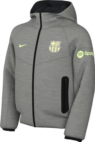 Nike - FC Barcelona Tech Fleece Vest - Grijs Lichtgroen - Katoen/Polyester