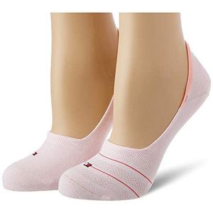 Tommy Hilfiger Dames Preppy Women's Footie (2 stuks) sokken, roze, 35-38 EU