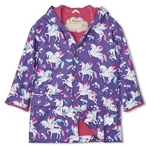 Hatley Regenjas met print voor meisjes, Regenboog Gevleugelde Eenhoorns, 4 jaar