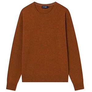 Hackett pullover lamswol navy pullover Lamswol donkerblauw - heren - kleding - slim fit, Oranje (Rust 197), XL