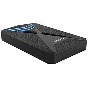 Externe harde schijfbehuizing 6,35 cm (2,5 inch), SATA, USB 3.0/3.1 Gen 1, met blauwe led, ideaal voor draagbare opslag en gegevensoverdracht.