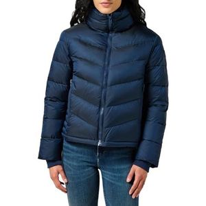 Wrangler Korte pufferjas voor dames, marineblauw, XS, marineblauw, XS