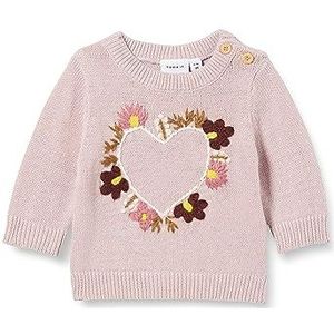 Bestseller A/S Baby-meisje Nbflifine Ls Knit trui, Violet Ice, 62 cm