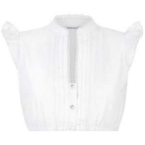 STOCKERPOINT - Satine - Blouse - Wit - Mouwloos - Aansluitende Pasvorm