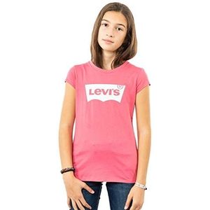 Levi'S Kids Ss Batwing Tee meisjes 10-16 jaar, Thee Boom Roze, 14 Jaren
