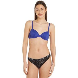 Calvin Klein Balkonette BH met beugel voor dames, Blauw (Dazzling Blue), 70B