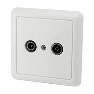 Universele tv-FM-inbouwantenne met dubbele connectiviteit, ideaal voor een betere ontvangst van tv- en radiosignalen.